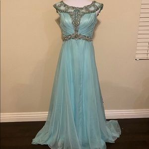Baby blue pageant dress